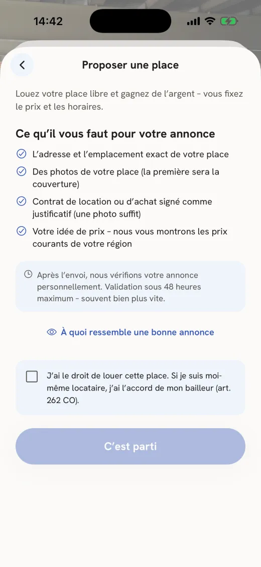 parkbro-App: Publier