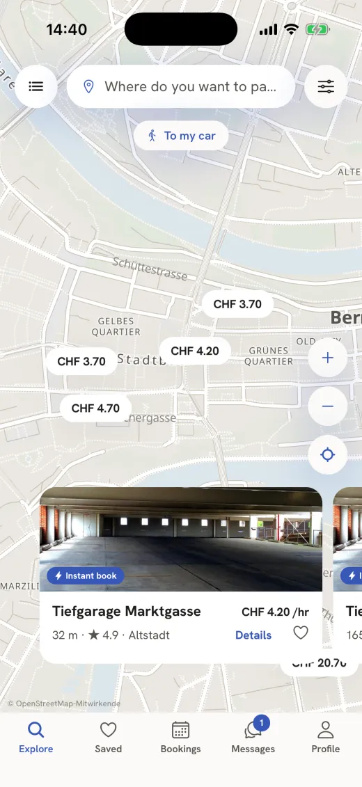 parkbro-App: 1 · Find